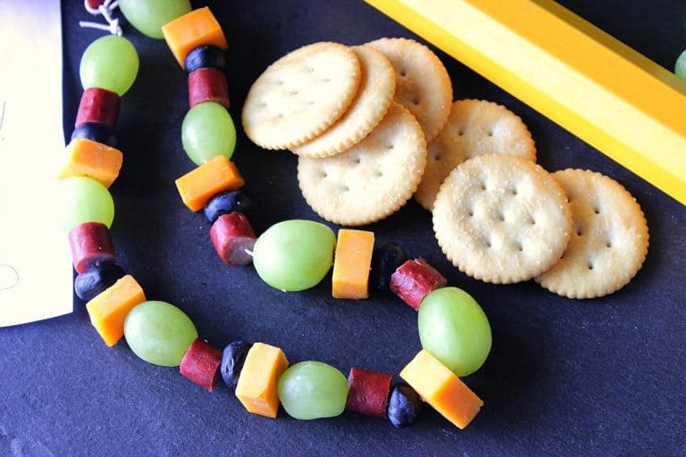 How to Make A Healthy Edible Necklace On A String for BackToSchool