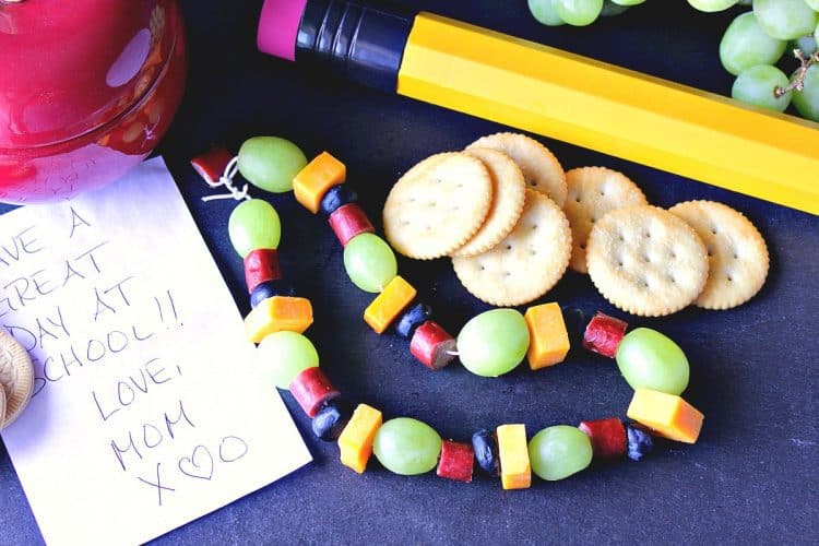 how to make a healthy edible necklace for back to school