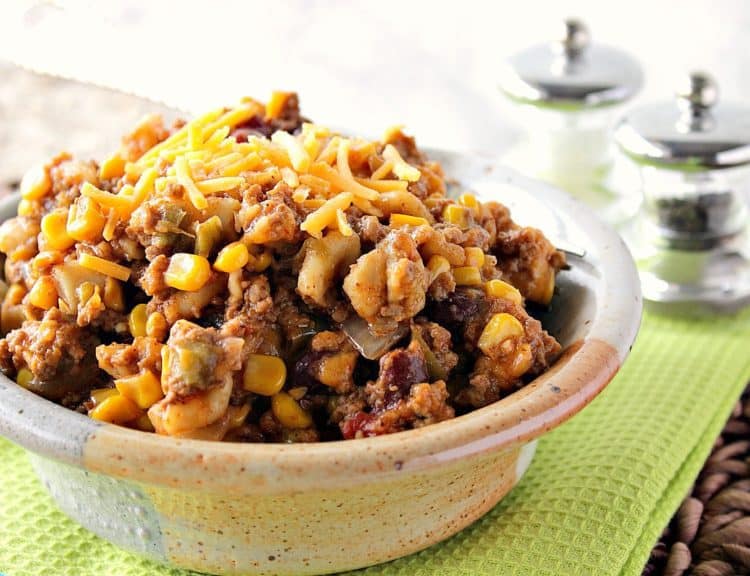 hearty slow cooker chili mac recipe with video tutorial