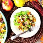 Autumn Harvest Chopped Fruit & Vegetable Salad with Butternut Squash and Bacon