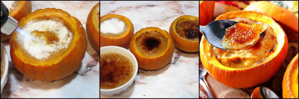 How to make pumpkin creme brulée photo tutorial. 