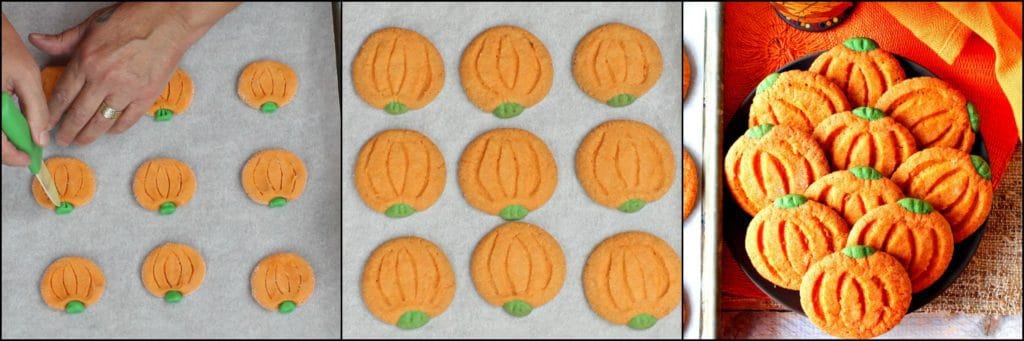 How to make Pumpkin Shaped Sugar Cookies | Kudos Kitchen by Renee