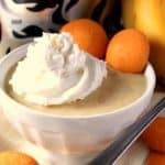 Slow Cooker Banana Coconut Pudding comfort food.