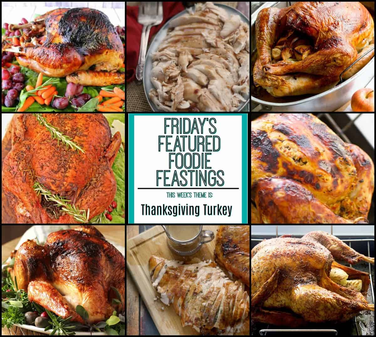 Thanksgiving Turkey Recipe Roundup for Friday's Featured Foodie Feastings