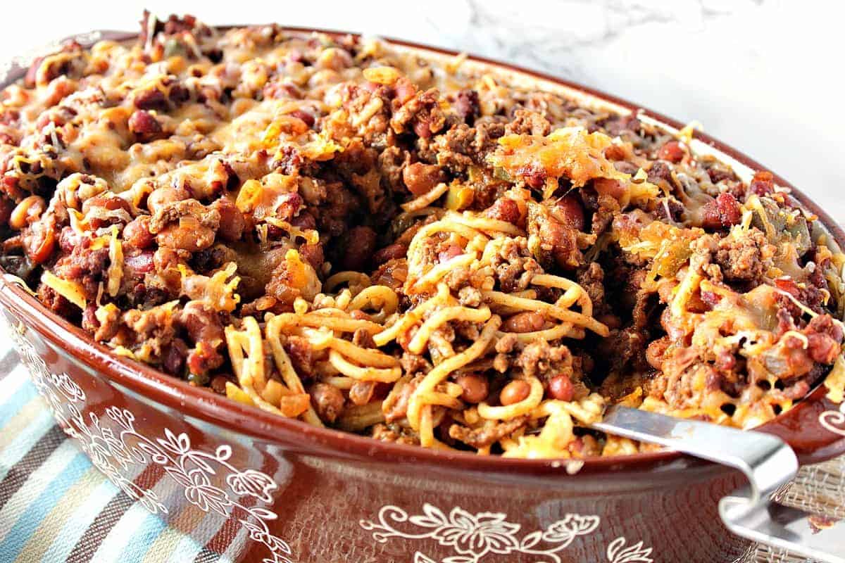 Make Ahead Spaghetti Western Casserole