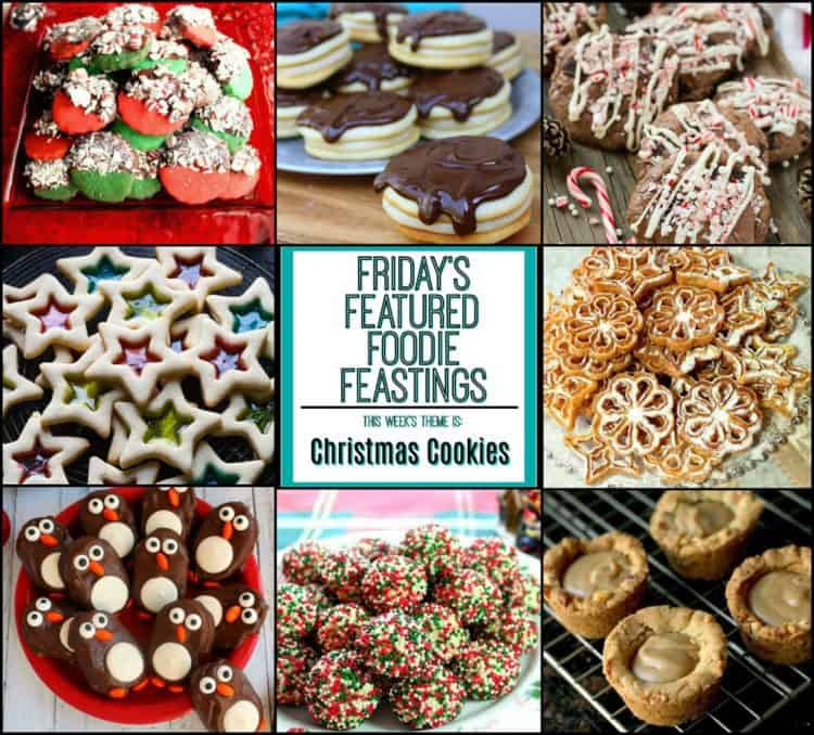 Christmas cookie recipe roundup for friday’s featured foodie feastings