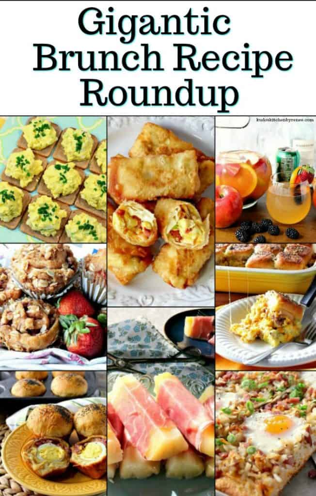 A title text collage image of brunch recipes for a roundup.