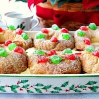 Eggnog Pastry Cream Filled Croissants - Kudos Kitchen Style