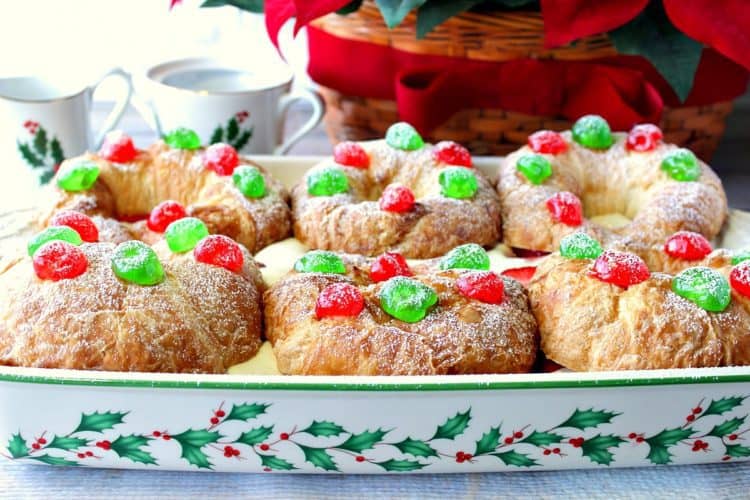 eggnog pastry cream filled croissants – kudos kitchen style