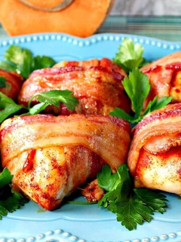 Smoky Sweet Bacon Wrapped Chicken Breasts