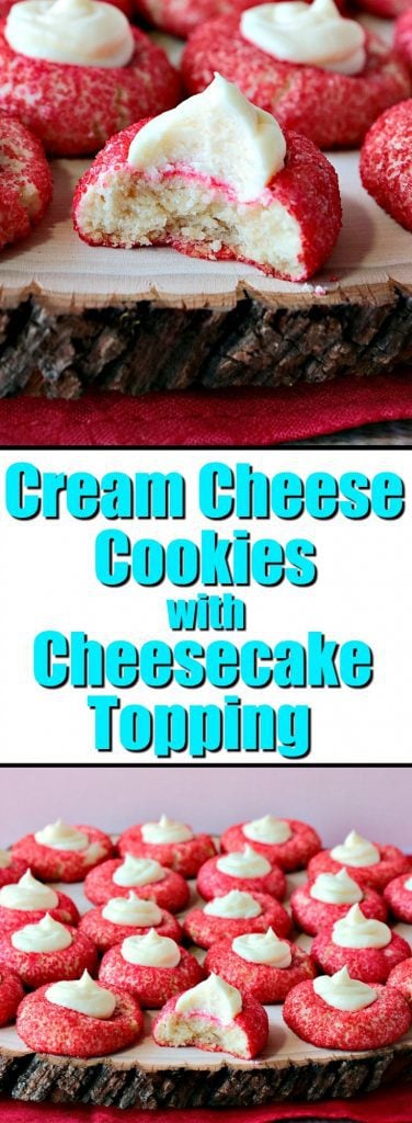 Cream Cheese Cookies with Cheesecake Topping - www.kudoskitchenbyrenee.com