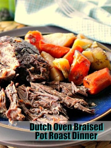 Best Ever Dutch Oven Braised Pot Roast Dinner | Kudos Kitchen by Renee