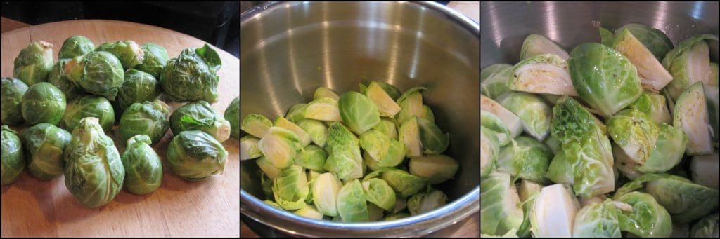 How to make Skillet Chicken Thighs with Brussels Sprouts & Bacon Tutorial - www.kudoskitchenbyrenee.com