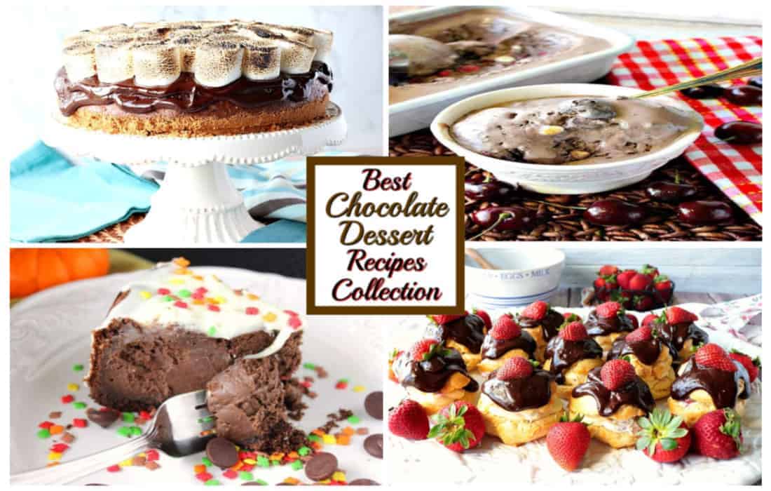 Best chocolate dessert recipes collection featured image collage