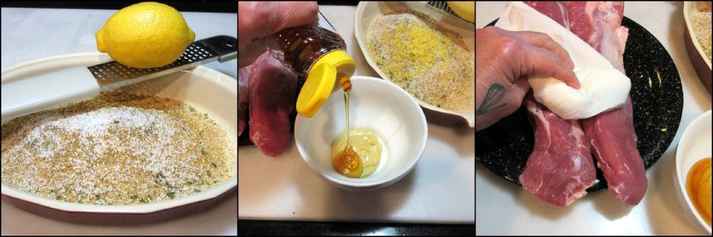 How to make Honey Dijon Pork Tenderloin with Breadcrumbs & Lemon - www.kudoskitchenbyrenee.com