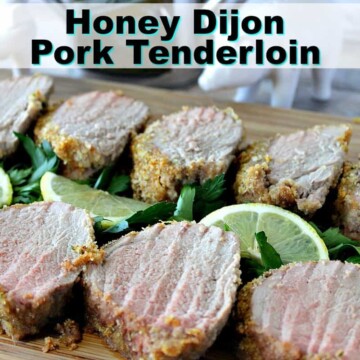 Honey Dijon Pork Tenderloin with Breadcrumbs & Lemon