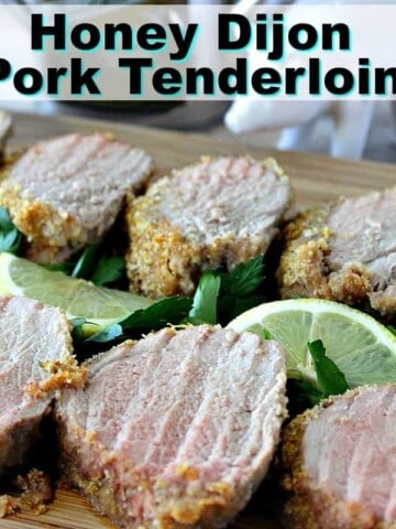 Honey Dijon Pork Tenderloin with Breadcrumbs & Lemon