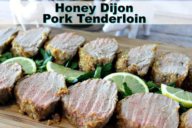 honey dijon pork tenderloin with breadcrumbs & lemon