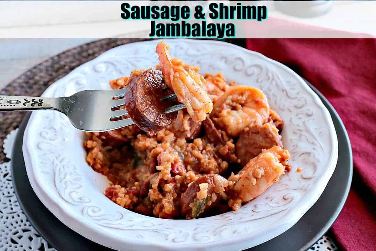 Sausage & Shrimp Jambalaya Kudos Kitchen Style