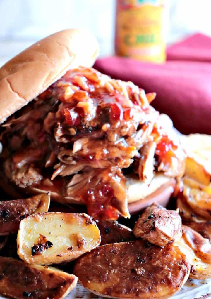Spicy Thai Pulled Pork with Orange for the Slow Cooker. - www.kudoskitchenbyrenee.com
