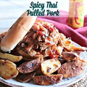 Spicy Thai Pulled Pork with Orange for the Slow Cooker Recipe