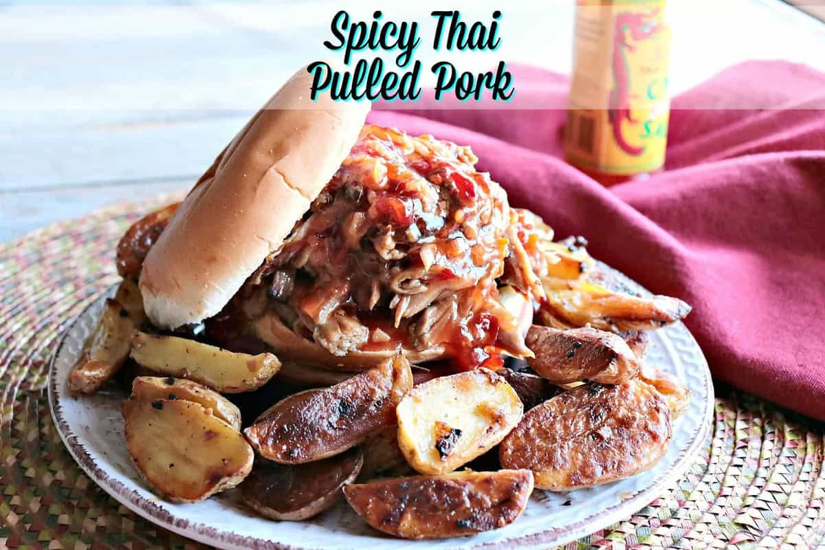 Spicy Thai Pulled Pork with Orange for the Slow Cooker