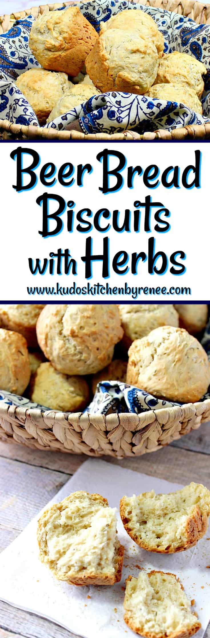 Beer Bread Biscuits with Herbs Recipe Kudos Kitchen Style