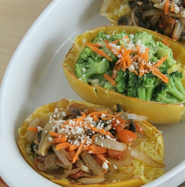 Spaghetti Squash Recipe Roundup for Friday's Featured Foodie Feastings. - www.kudoskitchenbyrenee.com