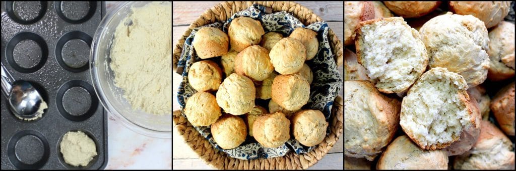 How to make Beer Bread Biscuits.