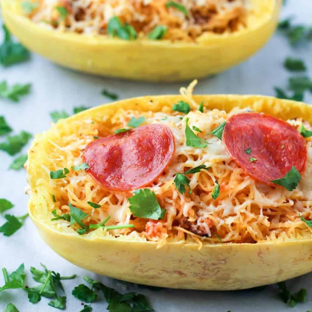 Spaghetti Squash Recipe Roundup for Friday's Featured Foodie Feastings. - www.kudoskitchenbyrenee.com