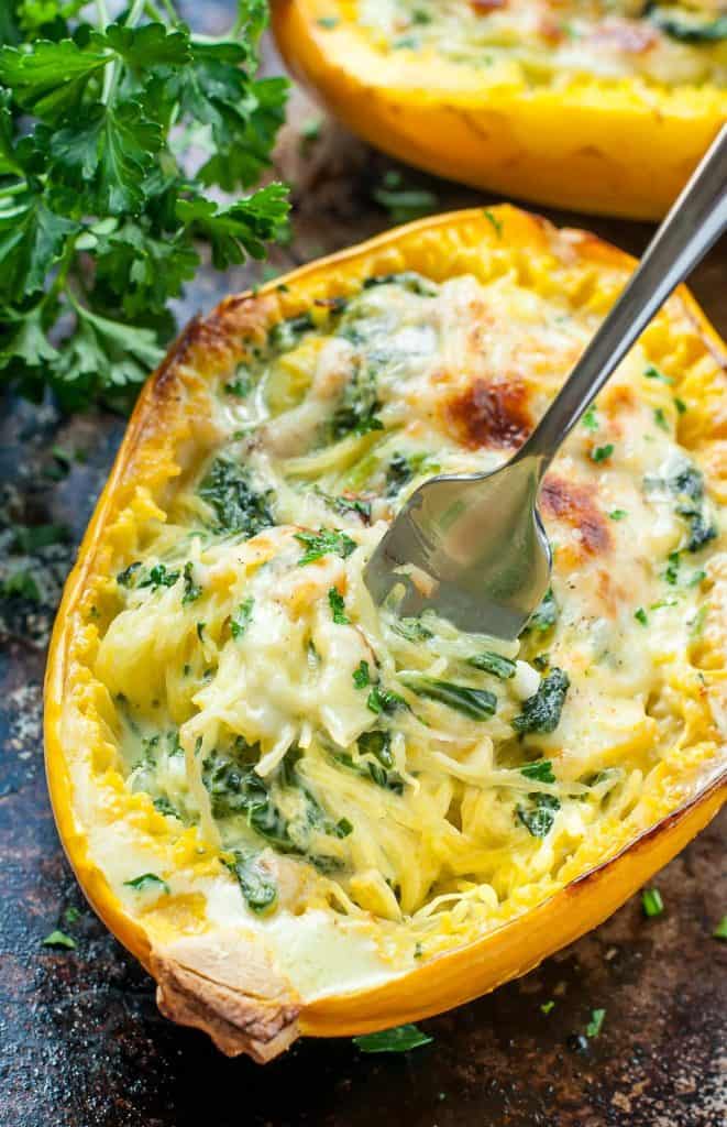 Spaghetti Squash Recipe Roundup for Friday's Featured Foodie Feastings. - www.kudoskitchenbyrenee.com