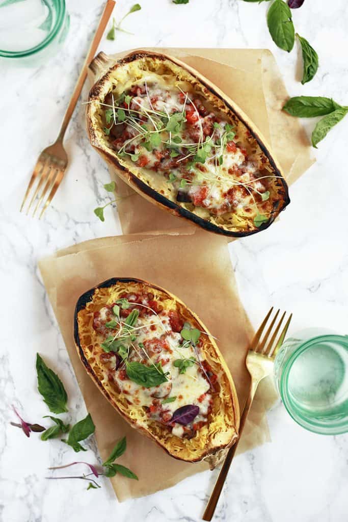 Spaghetti Squash Recipe Roundup for Friday's Featured Foodie Feastings. - www.kudoskitchenbyrenee.com