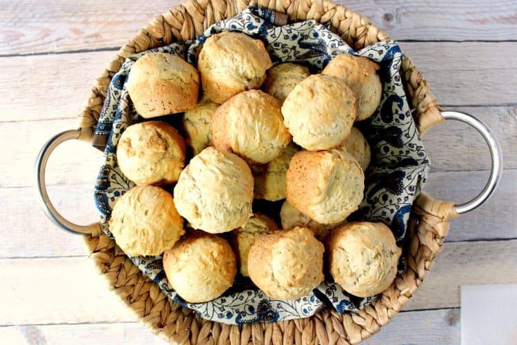 fast & easy one bowl beer bread biscuits with herbs