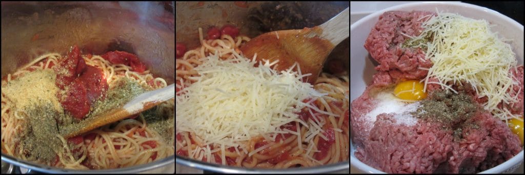 How to make Spaghetti Stuffed Meatloaf with a Melted Cheese Topping - www.kudoskitchenbyrenee.com