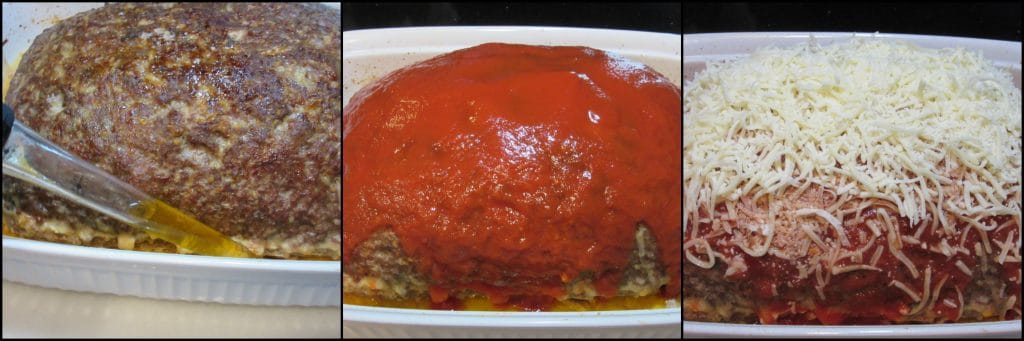 How to make Spaghetti Stuffed Meatloaf with a Melted Cheese Topping - www.kudoskitchenbyrenee.com