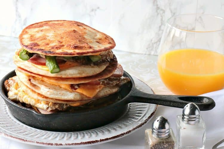 best canadian bacon, egg & asparagus breakfast quesadillas #brunchweek