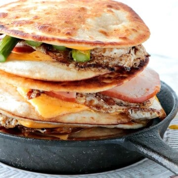 Canadian Bacon, Egg & Asparagus Breakfast Quesadillas - kudoskitchenbyrenee.com