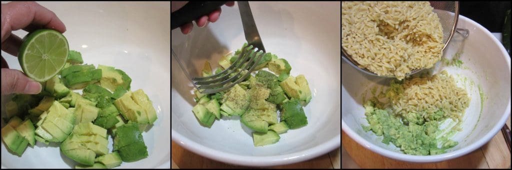 Elegant Orzo, Shrimp & Vegetable Salad Stuffed Avocados. - www.kudoskitchenbyrenee.com