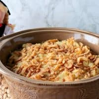 Authentic German Spaetzle Casserole with Cheese & Crispy Onions