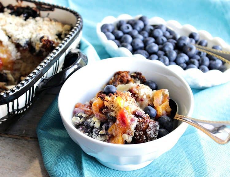 berry fresh blueberry peach crisp recipe