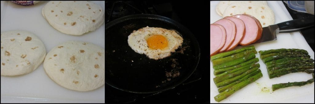 How to make Egg & Asparagus Breakfast Quesadillas photo tutorial.- www.kudoskitchenbyrenee.com