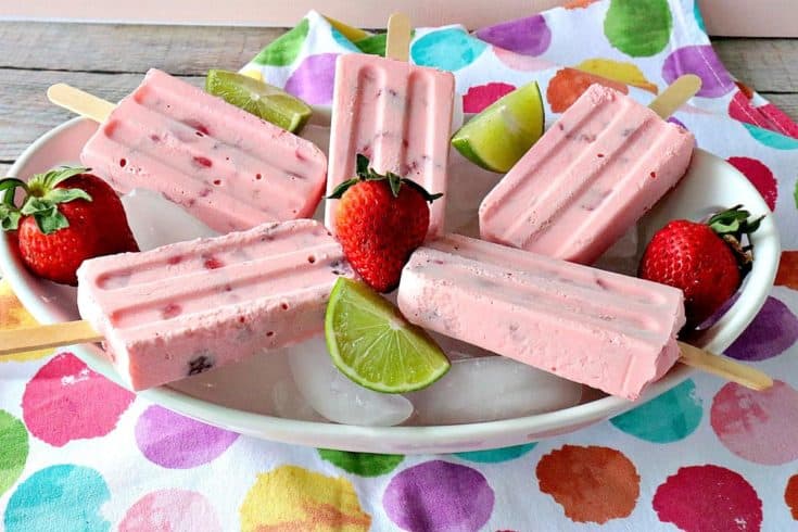 Creamy Dreamy Frozen Strawberry Whipped Keto Pops - kudoskitchenbyrenee.com