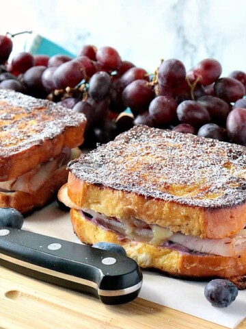 Sweet & Savory Monte Cristo Blueberry French Toast