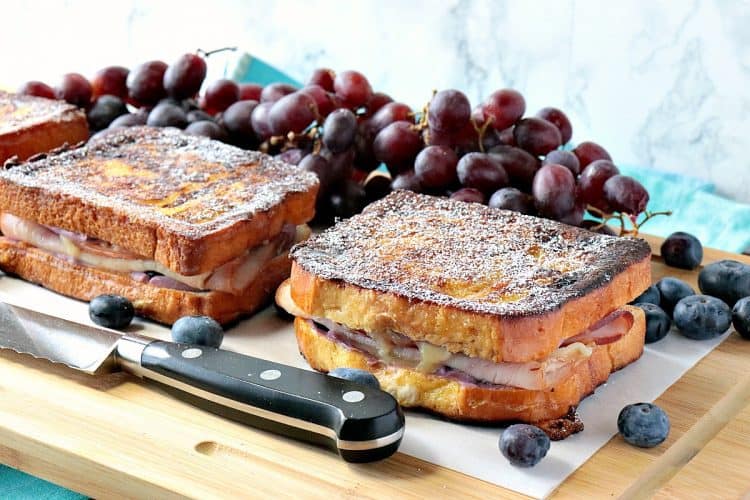 sweet & savory monte cristo blueberry french toast #brunchweek