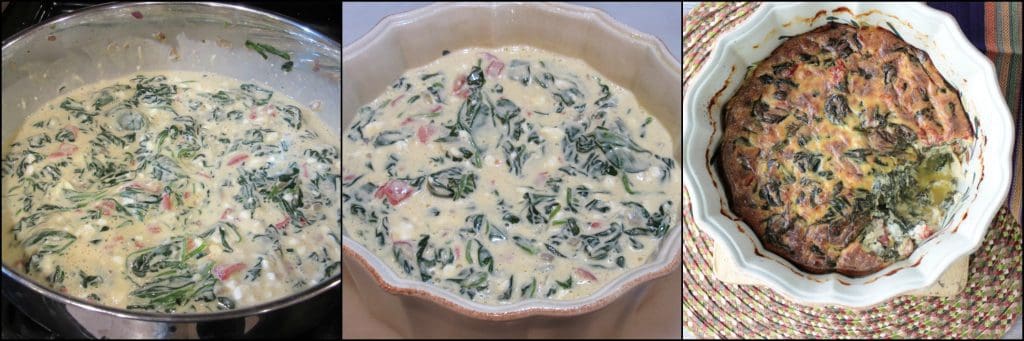 How to make keto creamed spinach casserole photo tutorials. - www.kudoskitchenbyrenee.com