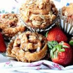 Sweet Streusel Strawberry Crescent Muffins - www.kudoskitchenbyrenee.com