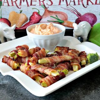 The idea for these Bacon Wrapped Broccoli Stalk Appetizers came to me one night as I was preparing broccoli for dinner. I'm not normally a broccoli stalk eater, but disposing of them is awfully wasteful. That's when my lightbulb moment hit, and the results are utterly delicious! - kudoskitchenbyrenee.com