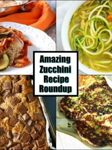 Zucchini Recipe Roundup Featured Image Collage