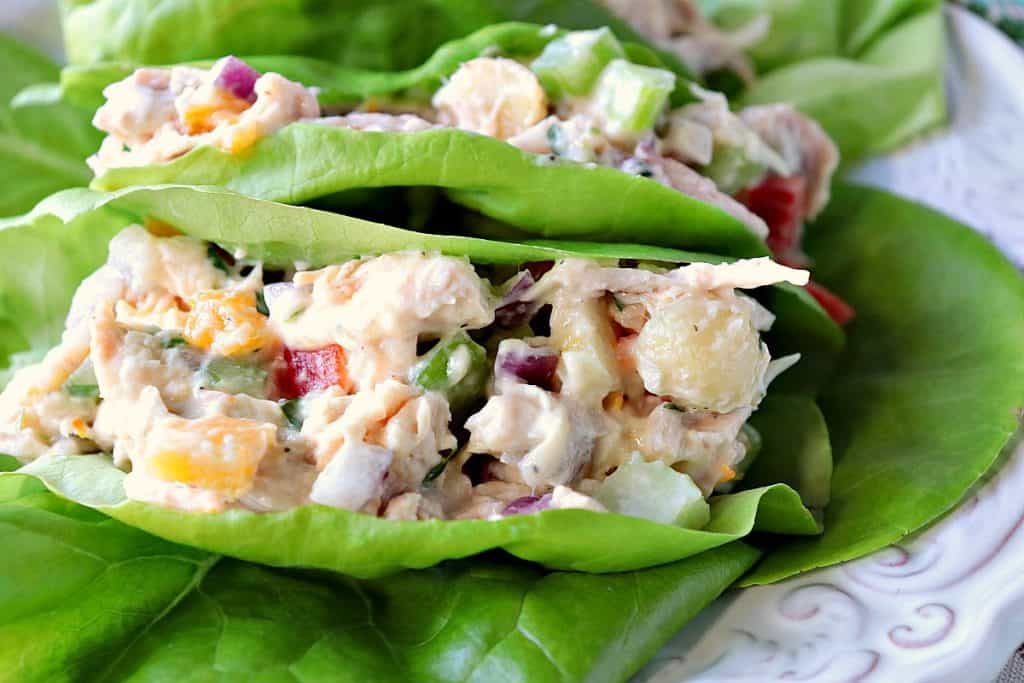 Creamy Chicken Salad Recipe with Dried Apricots & Macadamia Nuts Recipe - kudoskitchenbyrenee.com