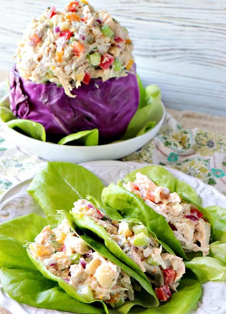 Creamy Chicken Salad Recipe with Dried Apricots & Macadamia Nuts Recipe - kudoskitchenbyrenee.com